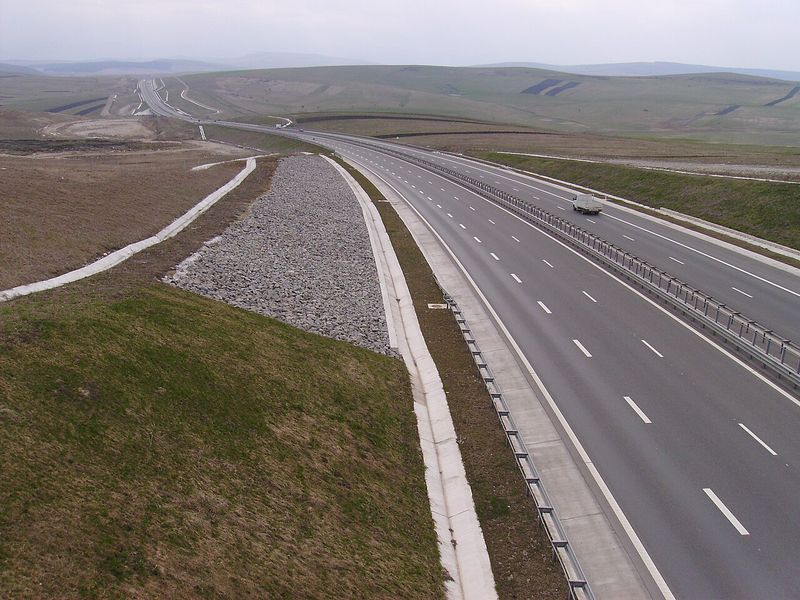 Tronson al Autostrăzii Transilvania (A3), lângă Cheile Turului, în județul Cluj