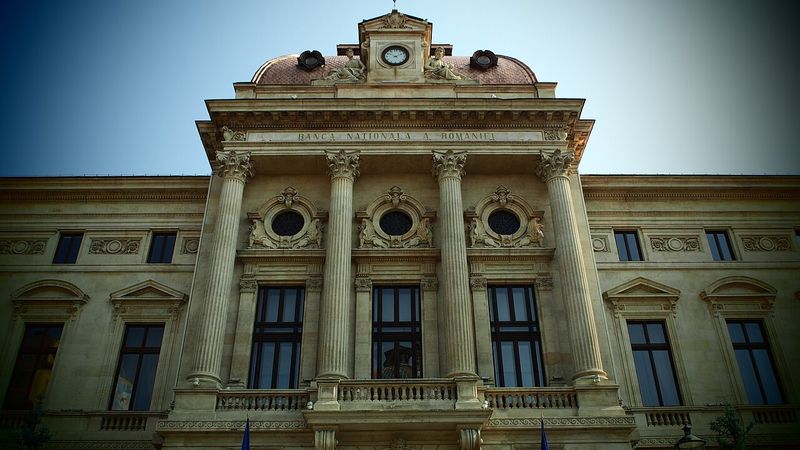 Palatul Băncii Naționale a României din centrul vechi al Bucureștiului