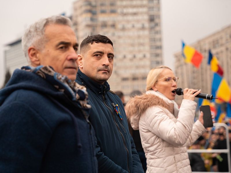 Călin Georgescu și George Simion